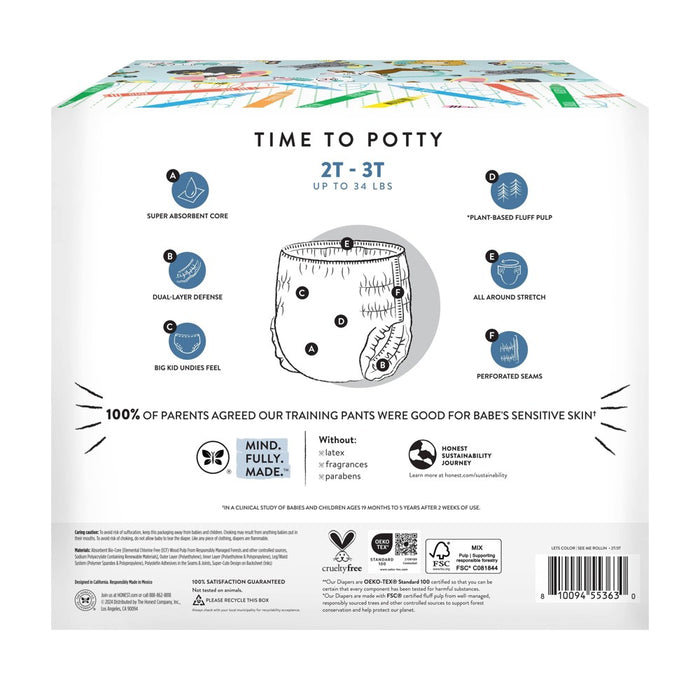 The Honest Company Clean Conscious Disposable Training Pants- Size 2T/3T - 38ct