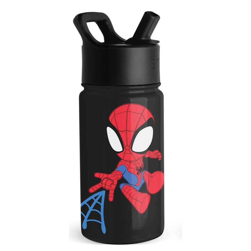 Simple Modern 14oz Stainless Steel Summit Spidey Water Bottle Black