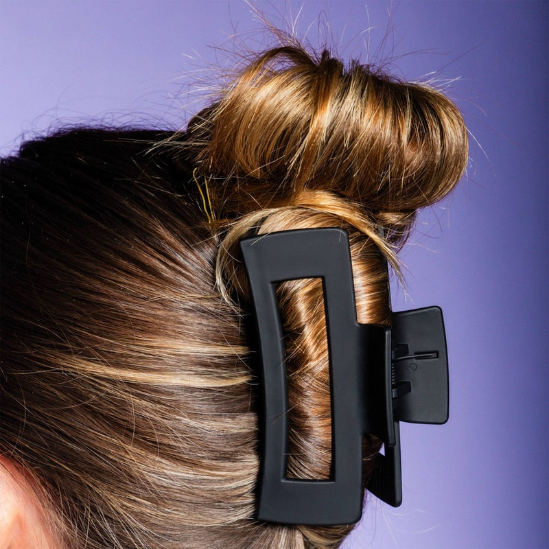 Gimme Beauty Rectangle Claw Clip - Black/Tortoise - 2pc