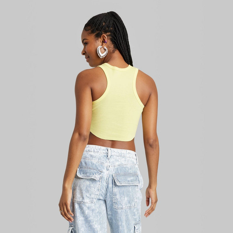 Women's Value Tiny Tank Top - Wild Fable Yellow XS