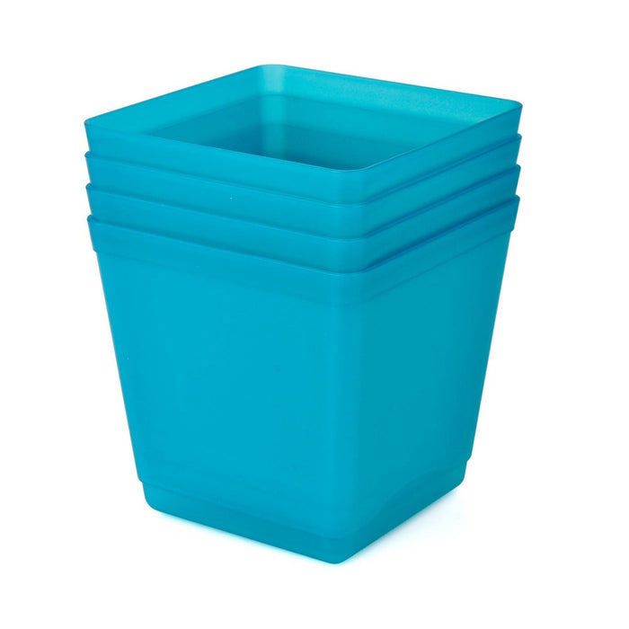 4pk 88oz Cube Utility Storage Bins Teal - Bullseye's Playground