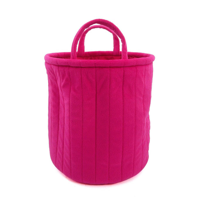 Medium Velvet Bin Pink - Bullseye's Playground