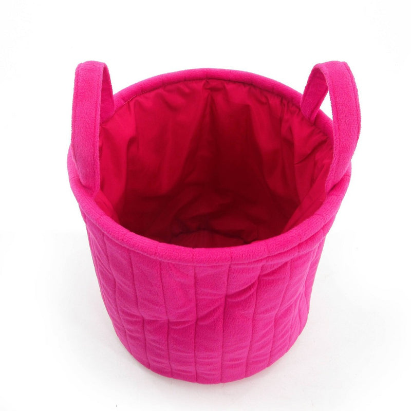 Medium Velvet Bin Pink - Bullseye's Playground