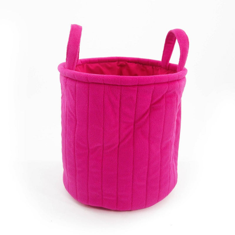 Medium Velvet Bin Pink - Bullseye's Playground