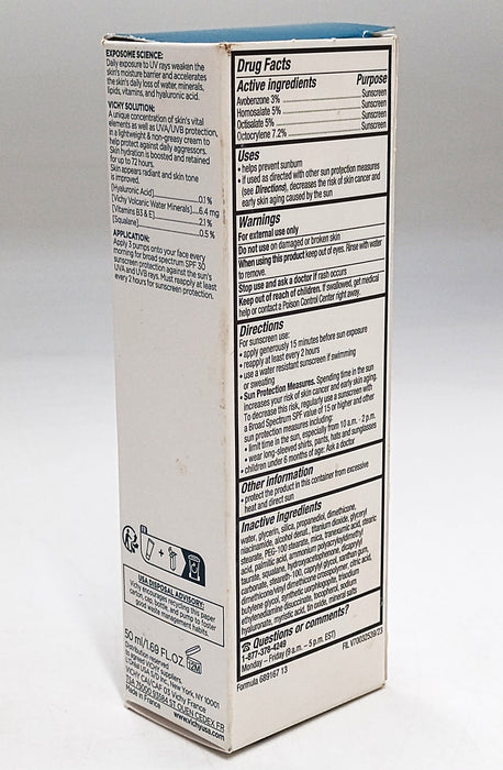 Vichy Mineral 89 72HR Moisture Boosting Sunscreen - SPF30- EXP: 03/2026