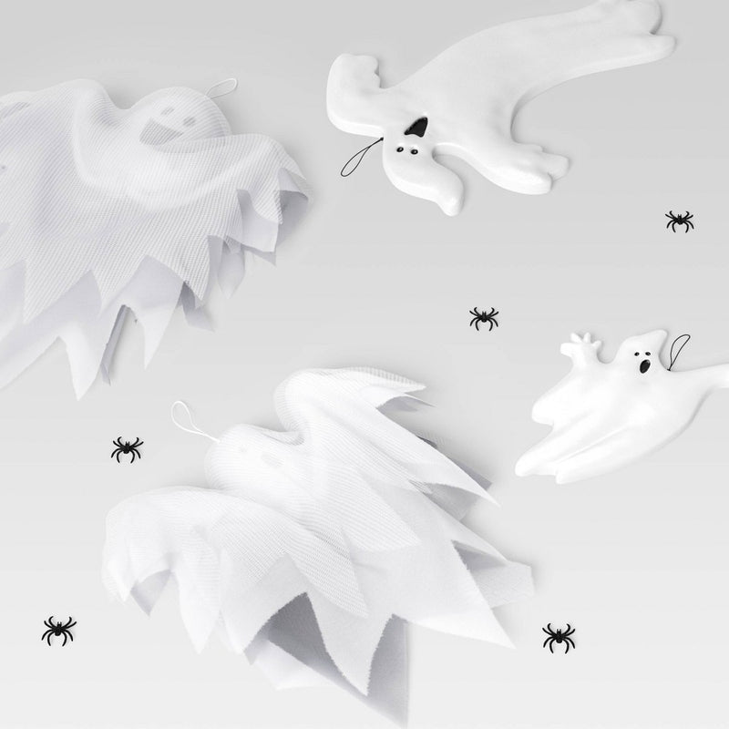 18pc Ghost Scene Setter Kit Halloween Decorative Prop - Hyde & EEK! Boutique: Eerie Indoor/Outdoor Decor, Unlit Props
