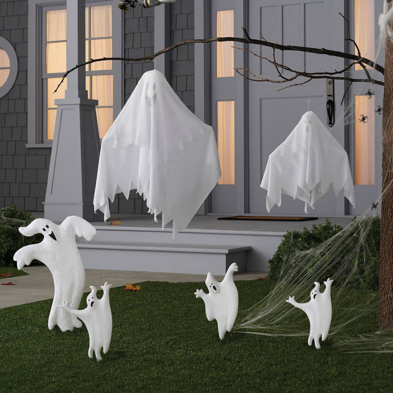 18pc Ghost Scene Setter Kit Halloween Decorative Prop - Hyde & EEK! Boutique: Eerie Indoor/Outdoor Decor, Unlit Props
