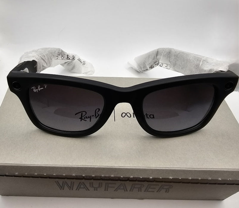 Ray-Ban Meta Wayfarer Matte Black Polarized Graphite Lenses *OPEN BOX*