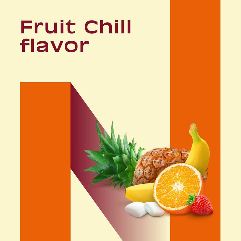 Nicorette 2mg Stop Smoking Aid Nicotine Gum - Fruit Chill - 160ct EXP 03/2027