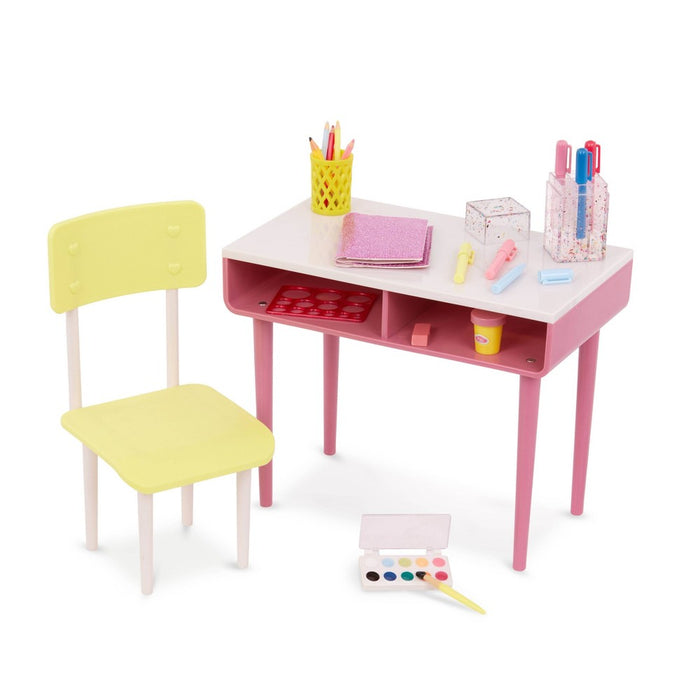 Our Generation Imagination Station Home Desk Dollhouse Accessory Set for 18'' Dolls