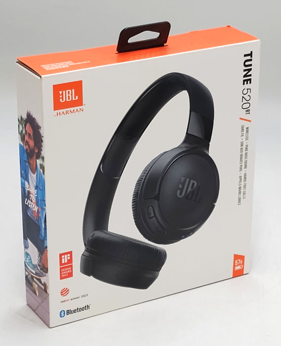 JBL Tune 520BT Bluetooth Wireless On-Ear Headphones - Black