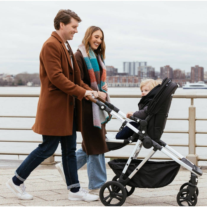 Mockingbird Single-To-Double Stroller 2.0 - Sky Windowpane (LOCAL PICKUP ONLY)