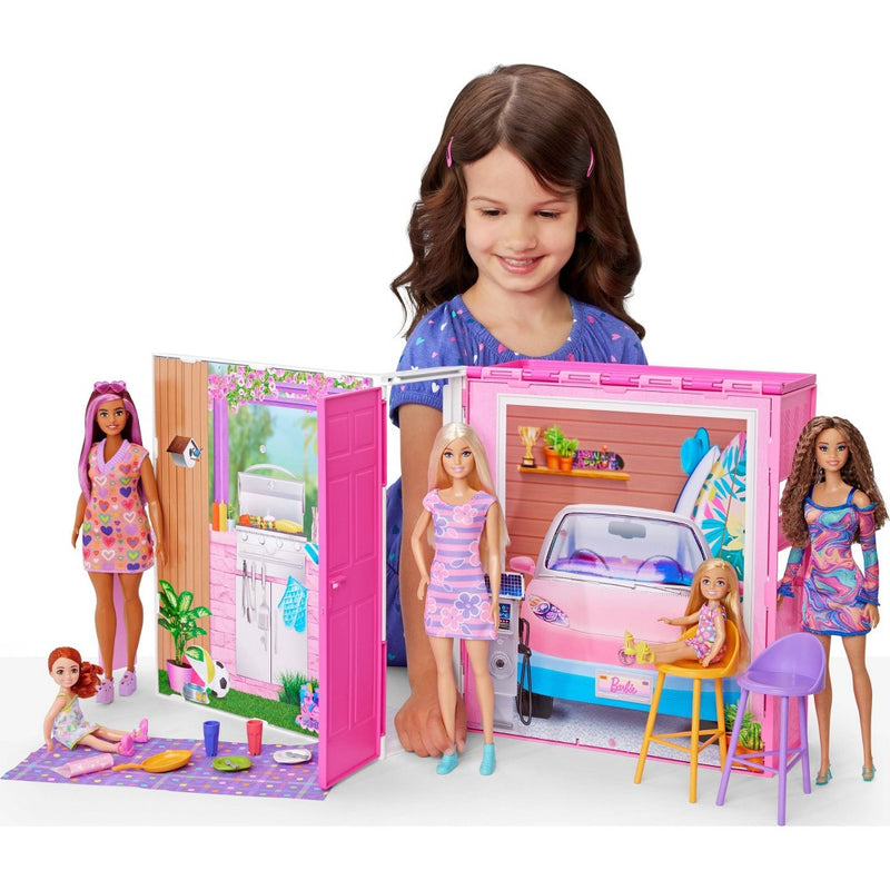 Barbie Getaway House Playset with 4 Play Areas and 11 Decor Accessories