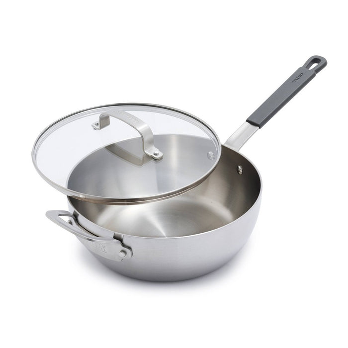 Bobby Flay 3.5qt Stainless Steel Covered Chef's Pan