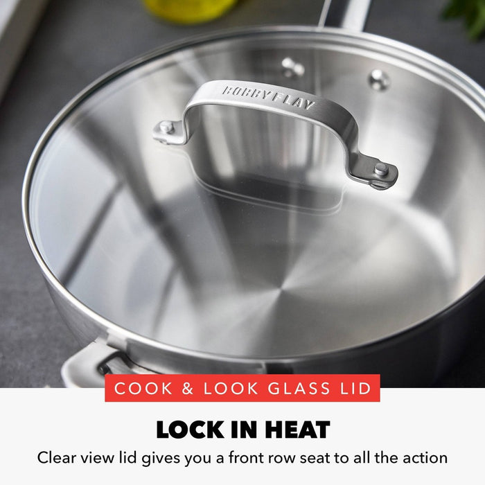 Bobby Flay 3.5qt Stainless Steel Covered Chef's Pan