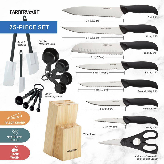 Farberware 25pc Knife Set