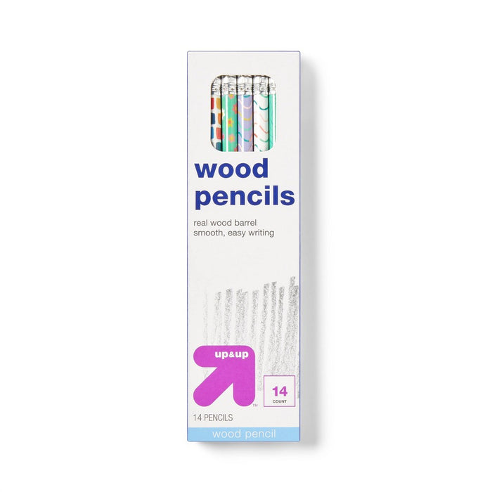 14ct Fashion Wood Pencils - up&up