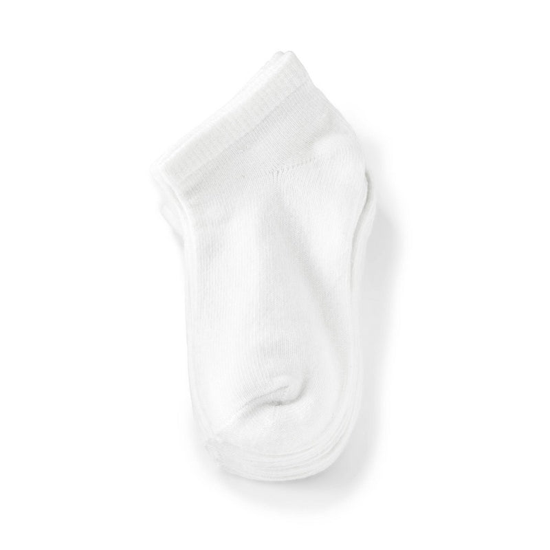 Toddler 8pk Low Cut Socks - Dealworthy White 4T-5T
