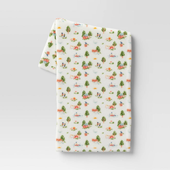 Camp Printed Plush Throw Blanket - Room Essentials