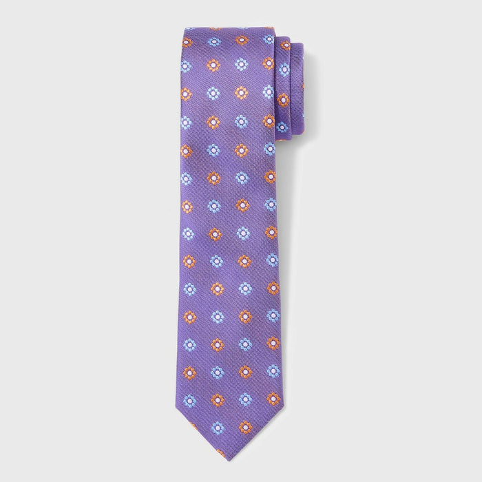Men's Floral Print Neck Tie - Goodfellow & Co Assorted Purple One Size