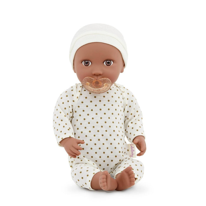 LullaBaby Doll With Polka Dot Ivory Pajama And Pacifier