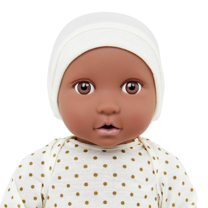 LullaBaby Doll With Polka Dot Ivory Pajama And Pacifier