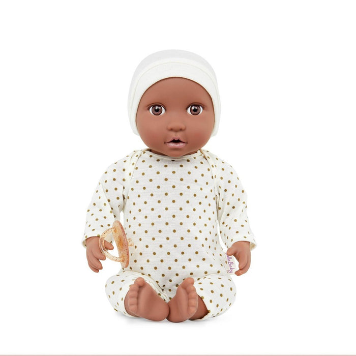 LullaBaby Doll With Polka Dot Ivory Pajama And Pacifier