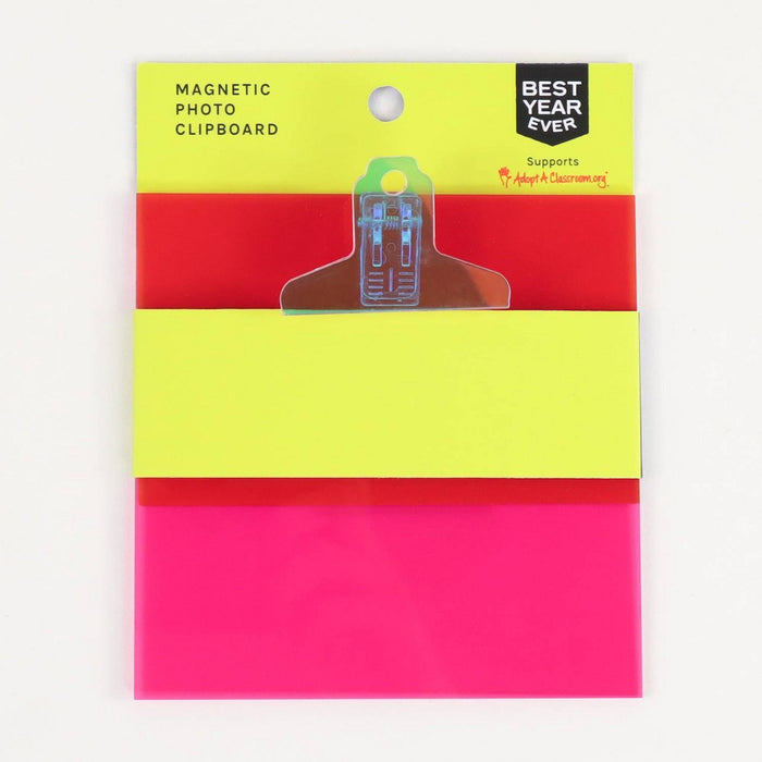 Best Year Ever Acrylic Magnetic Locker Photo Clipboard