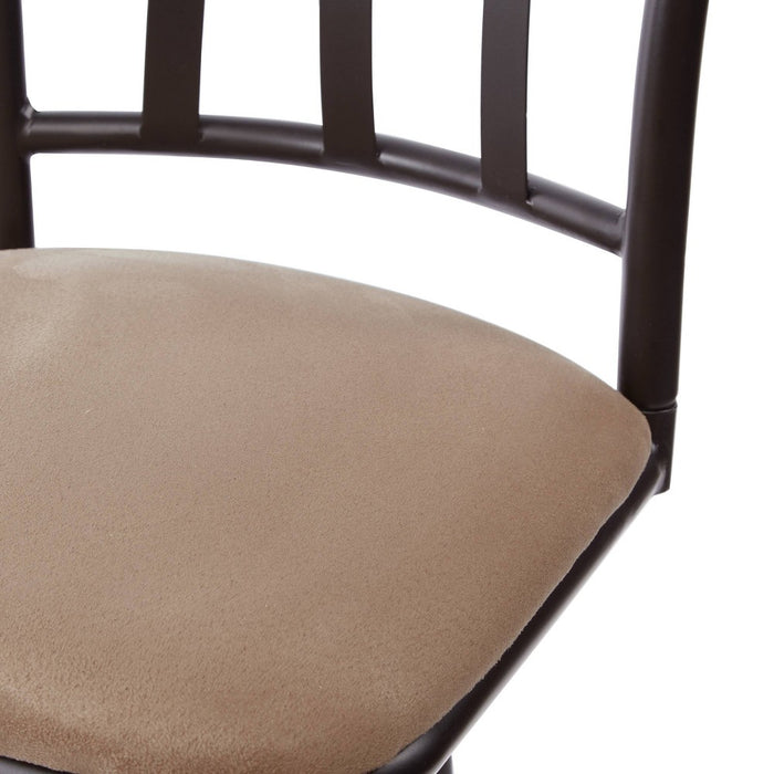 Robinson Adjustable Counter Height Barstool Dark Bronze - Holli Furniture: Swivel Seat, Metal Frame, Footrest (LOCAL PICKUP ONLY)