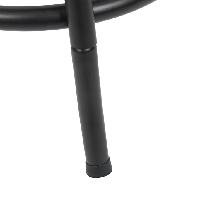 Robinson Adjustable Counter Height Barstool Dark Bronze - Holli Furniture: Swivel Seat, Metal Frame, Footrest (LOCAL PICKUP ONLY)