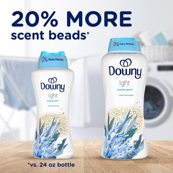 Downy Light Ocean Mist In-Wash Scent Booster Beads - 30.1oz
