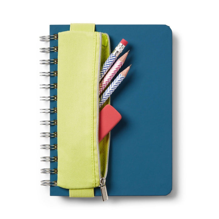 Spiral College Ruled Journal with Pouch Blue - up&up