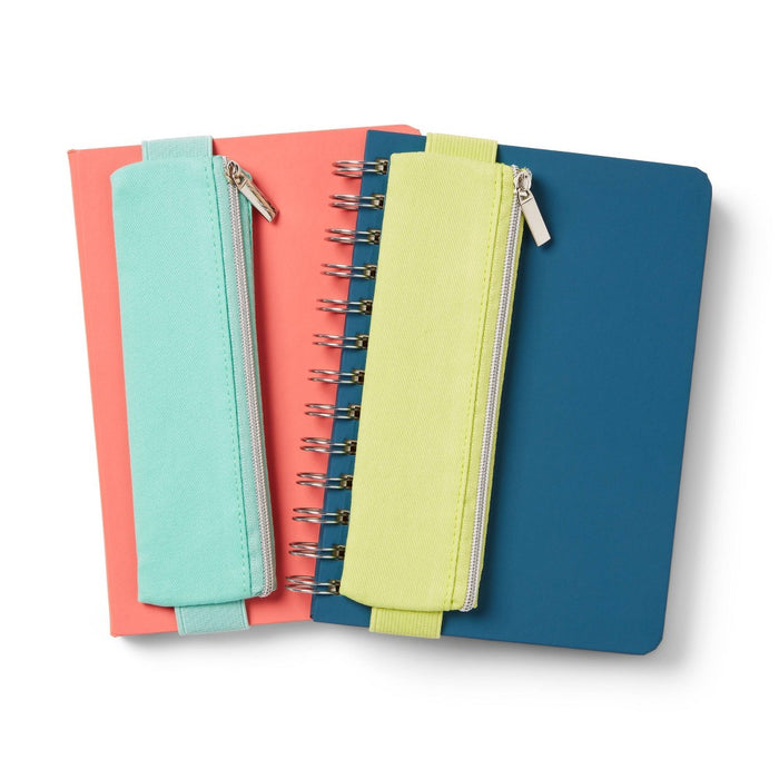 Spiral College Ruled Journal with Pouch Blue - up&up