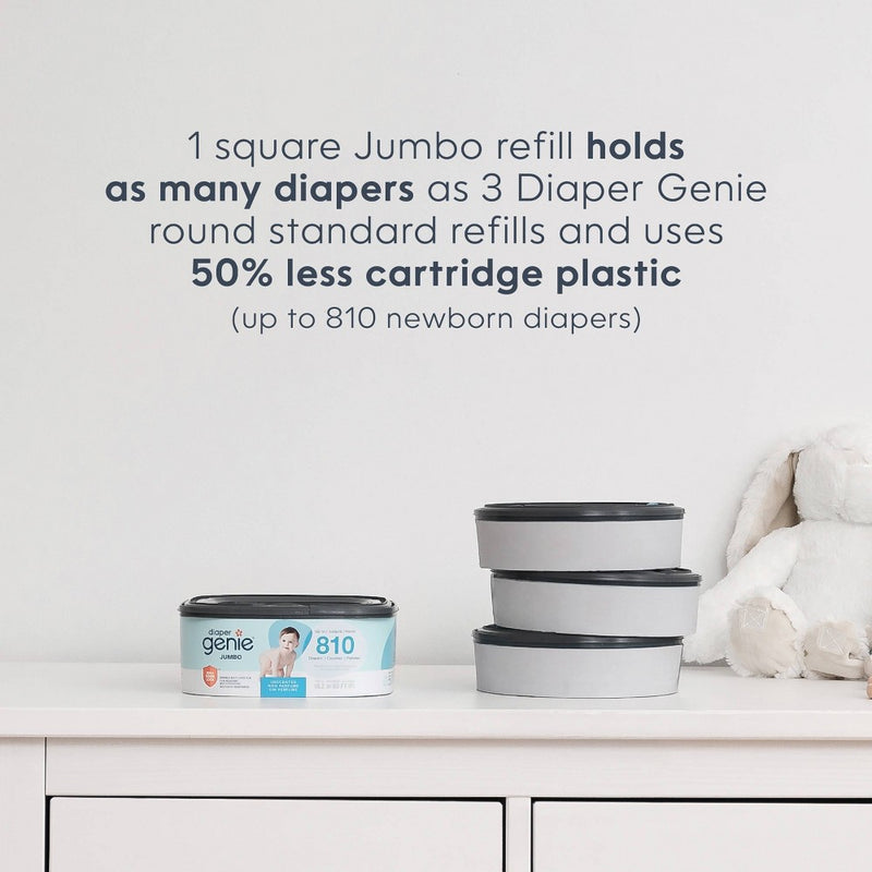 Diaper Genie Jumbo Square Disposal Bag Refill - 810ct