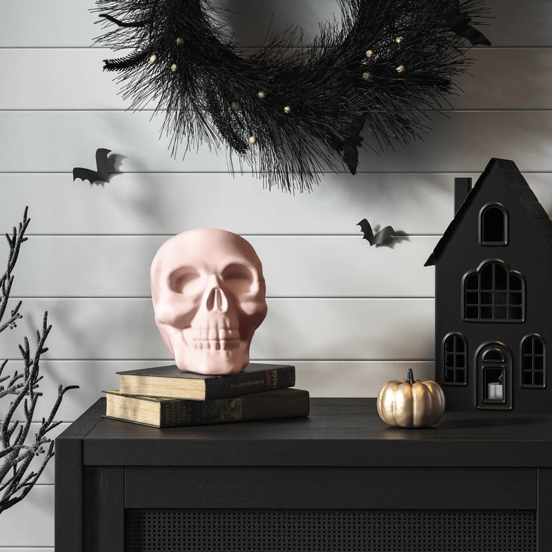 6" Plastic Pink Skull Halloween Decorative Sculptures - Hyde & EEK! Boutique