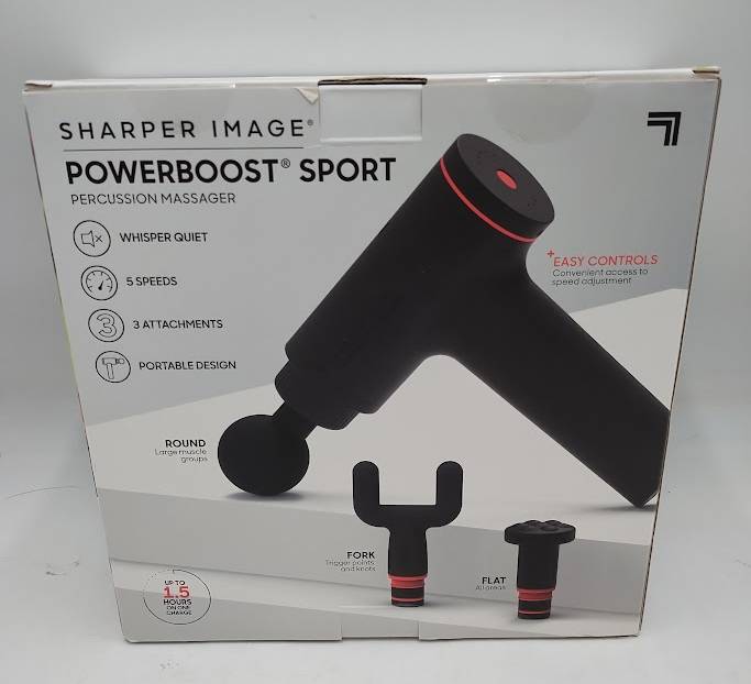 Sharper Image Powerboost Sport Percussion Handheld Massager