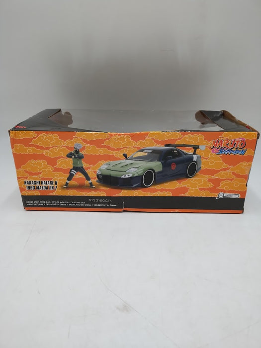 Hollywood Rides Naruto 1:24 Scale 1995 Mazda RX-7 with Kakashi Hatake Figure SEE DETAILS