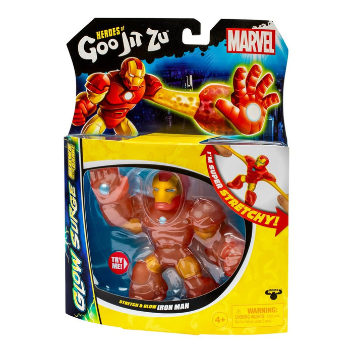 Heroes of Goo Jit Zu Marvel Iron Man Glow Surge Figure