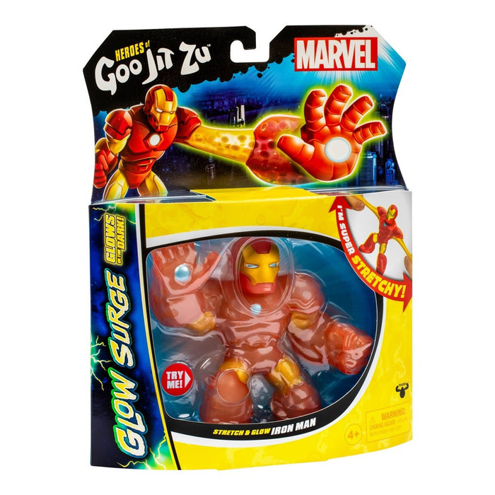 Heroes of Goo Jit Zu Marvel Iron Man Glow Surge Figure