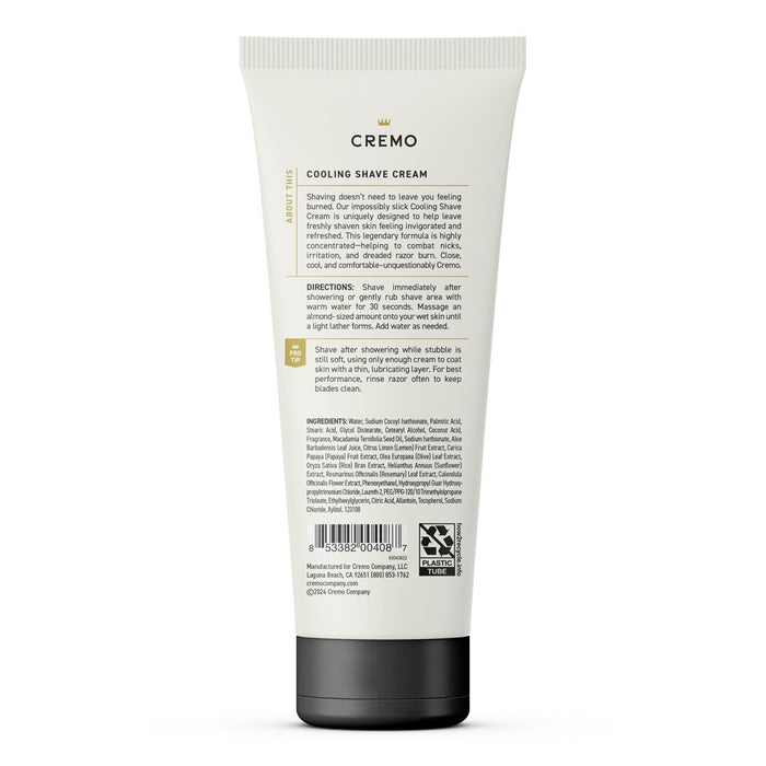 Cremo Cooling Shave Cream - 6 fl oz