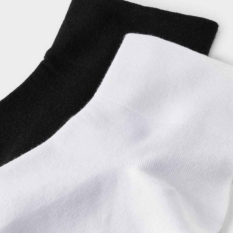 Women's Ultra Smooth Supersoft Fine Gauge Knit 4pk Ankle Socks - Auden Black/White 4-10