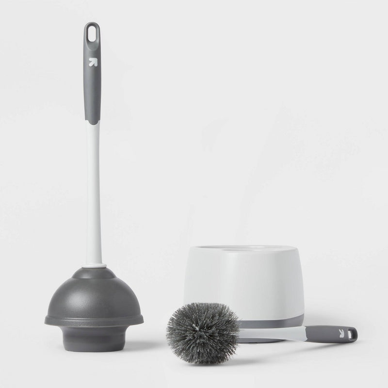 MISSING BRUSH-Toilet Plunger and Toilet Brush Combo - up&up