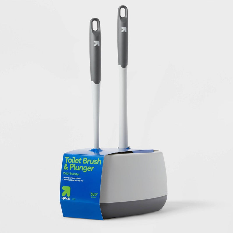 MISSING BRUSH-Toilet Plunger and Toilet Brush Combo - up&up