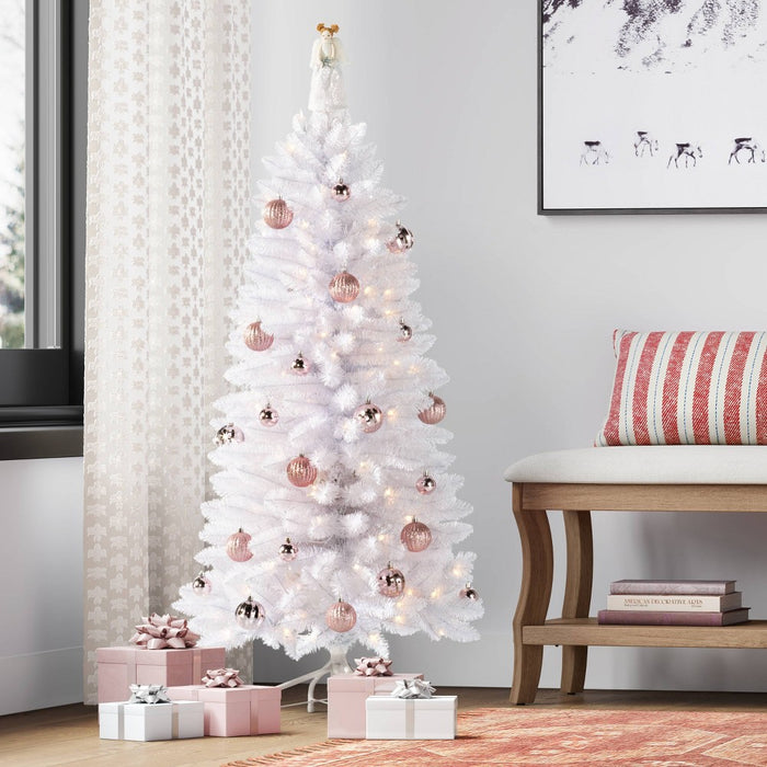 6.5" Fabric Angel in Sequin Dress Holding Silver Star Mini Christmas Tree Topper - Wondershop