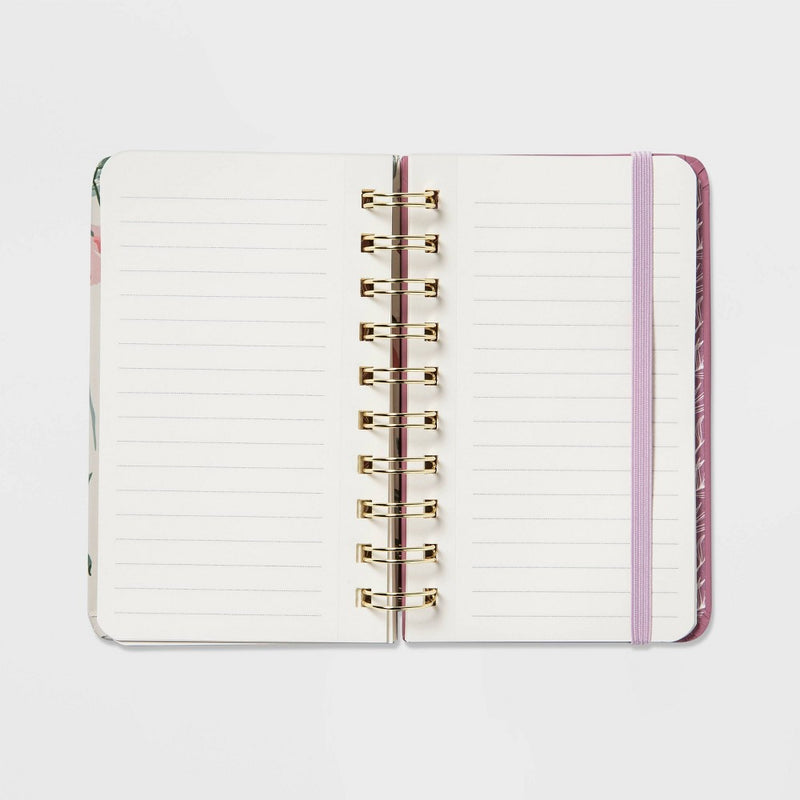 192 Sheet College Ruled Journal 3.5"x5.5" Spiral Floral - Threshold