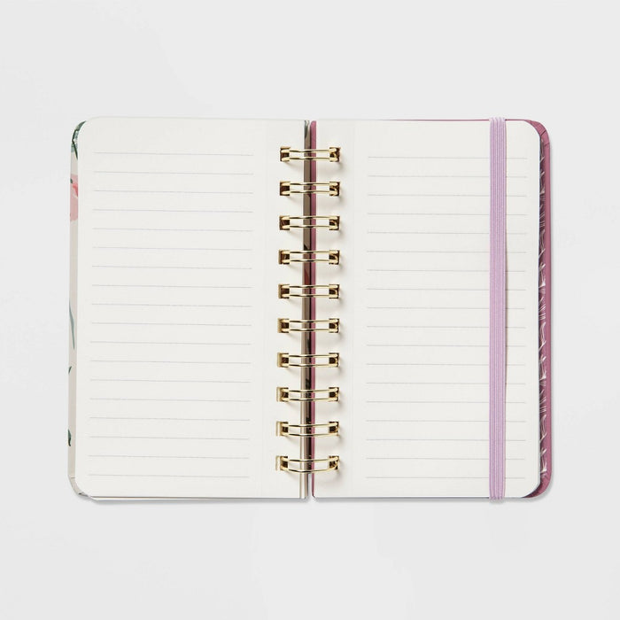 192 Sheet College Ruled Journal 3.5"x5.5" Spiral Floral - Threshold