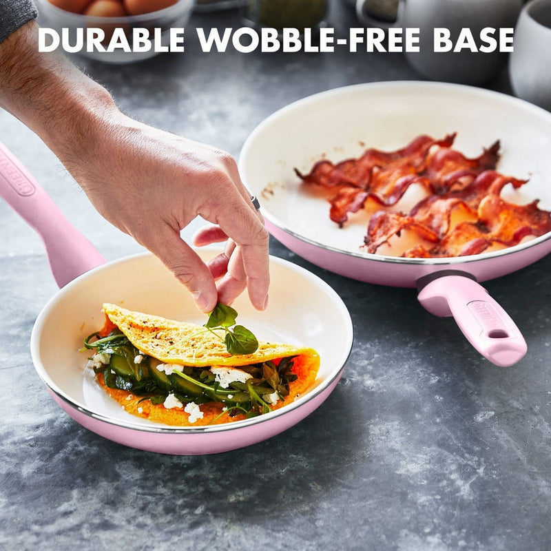 GreenPan Rio 16pc Ceramic Nonstick Cookware Set Blush (LOCAL PICKUP ONLY)