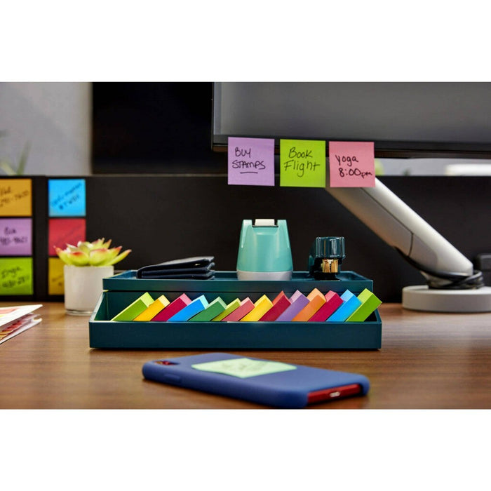 Post-it Super Sticky Notes, 1 7/8 in. x 1 7/8 in., Energy Boost Collection, 6 Pads/Pack, 45 Sheets/Pad