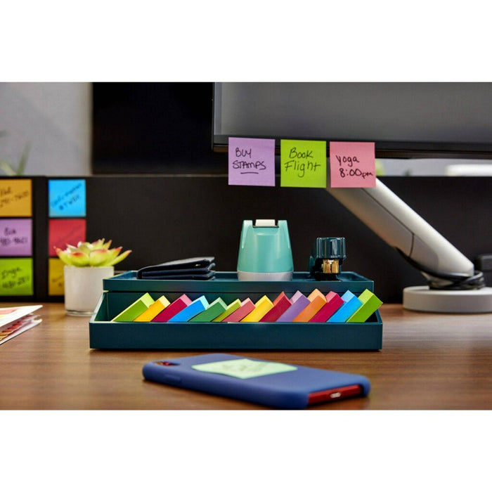 Post-it Super Sticky Notes, 1 7/8 in. x 1 7/8 in., Energy Boost Collection, 6 Pads/Pack, 45 Sheets/Pad