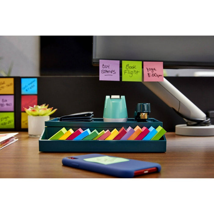 Post-it Super Sticky Notes, 1 7/8 in. x 1 7/8 in., Energy Boost Collection, 6 Pads/Pack, 45 Sheets/Pad